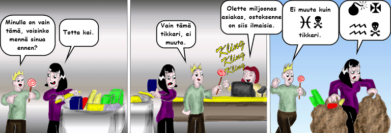Darol VS Leopold comic strip